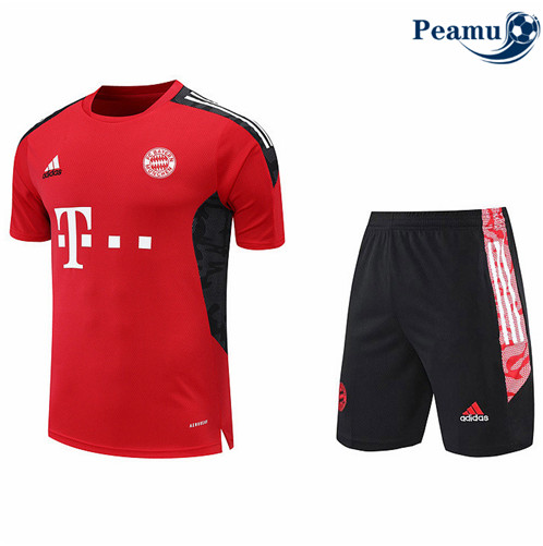 Camisola Futebol Kit Entrainement foot Bayern de Munique + Pantalon Vermelho 2022-2023 pt228395