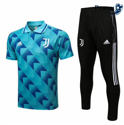 Camisola Futebol Kit Entrainement foot Polo Juventus + Pantalon Azul 2022-2023 pt228431
