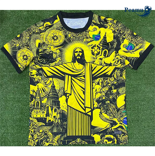 Oferta Camisola Futebol Brasil Equipamento Edição eespecial Amarelo 2024-2025