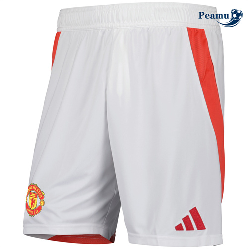 Novo Camisola Futebol Calcoes Manchester United Principal Equipamento 2024-2025