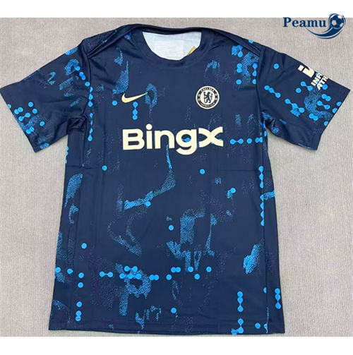 Novos Camisola Futebol Chelsea Equipamento Training Azul 2024-2025