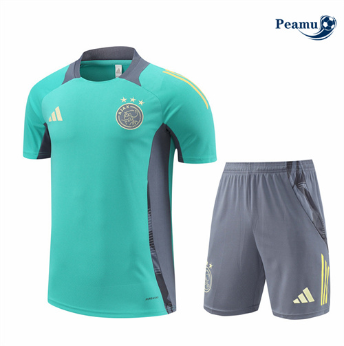 Nouveau Camisola Kit Equipamento Training Ajax + Calções verde 2024-2025