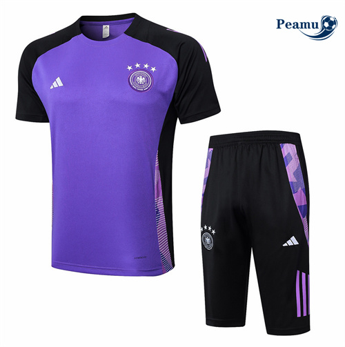 Novo Camisola Kit Equipamento Training Alemanha + Calções roxo 2024-2025