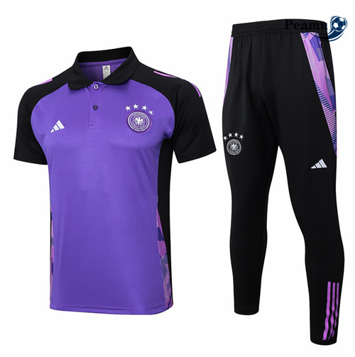 Novos Camisola Kit Equipamento Training Alemanha polo + Pantalon roxo 2024-2025