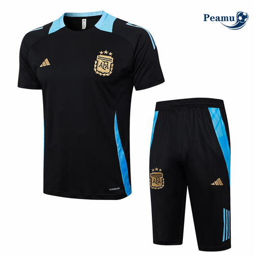 Vender Camisola Kit Equipamento Training Argentina + Calções preto 2024-2025