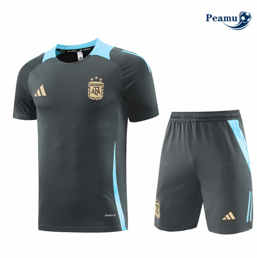 Criar Camisola Kit Equipamento Training Argentina + Calções cinza oscuro 2024-2025