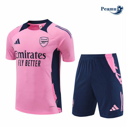 Comprar Camisola Kit Equipamento Training Arsenal + Calções rosa 2024-2025