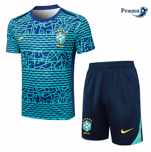 Comprar Camisola Kit Equipamento Training Brasil + Calções azul 2024-2025