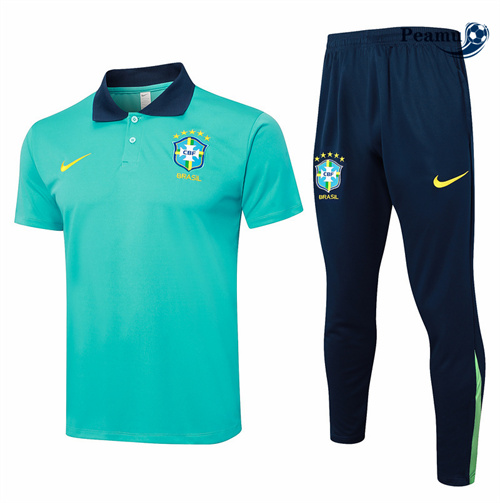 Vender Camisola Kit Equipamento Training Brasil polo + Pantalon azul 2024-2025