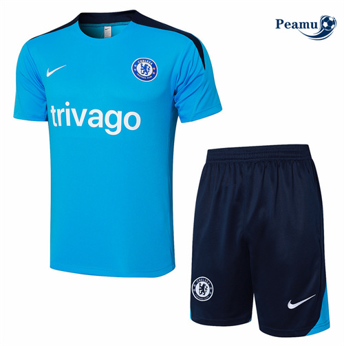 Loja Camisola Kit Equipamento Training Chelsea + Calções azul 2024-2025