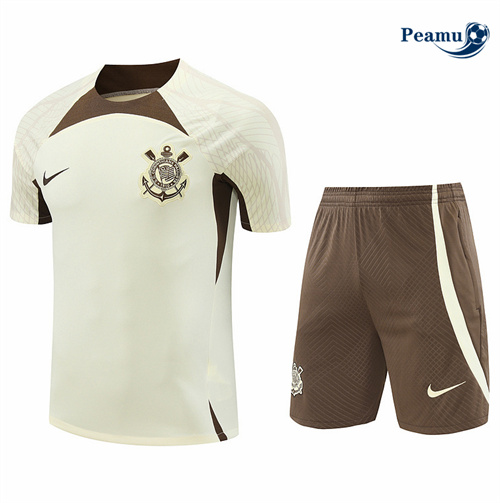 Oferta Camisola Kit Equipamento Training Corinthians + Calções Branco 2024-2025