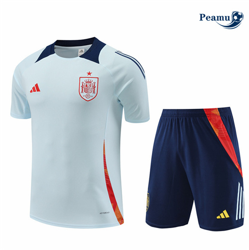 Vender Camisola Kit Equipamento Training Espanha + Calções azul claro 2024-2025