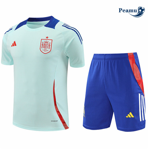 Criar Camisola Kit Equipamento Training Espanha + Calções azul claro 2024-2025