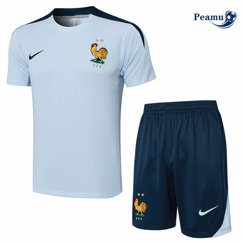 Loja Camisola Kit Equipamento Training França + Calções azul 2024-2025