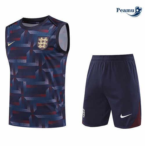 Criar Camisola Kit Equipamento Training Inglaterra Colete + Calções Azul marino 2024-2025