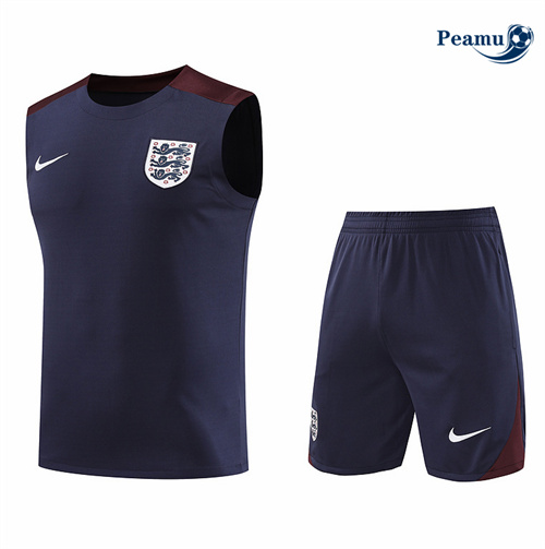 Loja Camisola Kit Equipamento Training Inglaterra Colete + Calções Azul marino 2024-2025