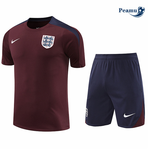 Novo Camisola Kit Equipamento Training Inglaterra + Calções Marrom 2024-2025