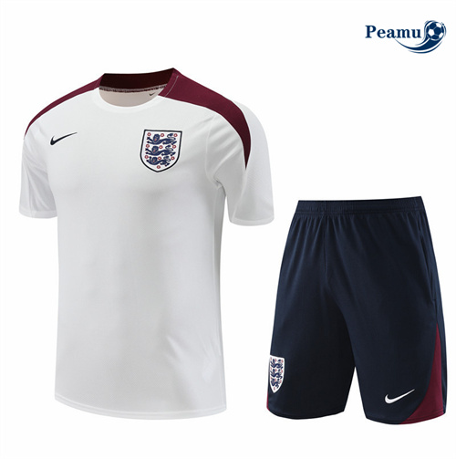 Novos Camisola Kit Equipamento Training Inglaterra + Calções Branco 2024-2025