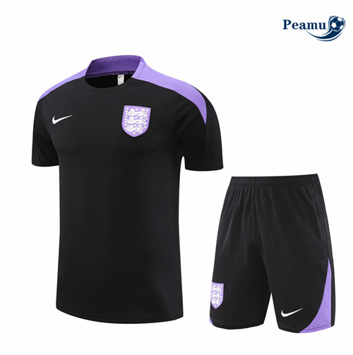 Criar Camisola Kit Equipamento Training Inglaterra + Calções preto 2024-2025