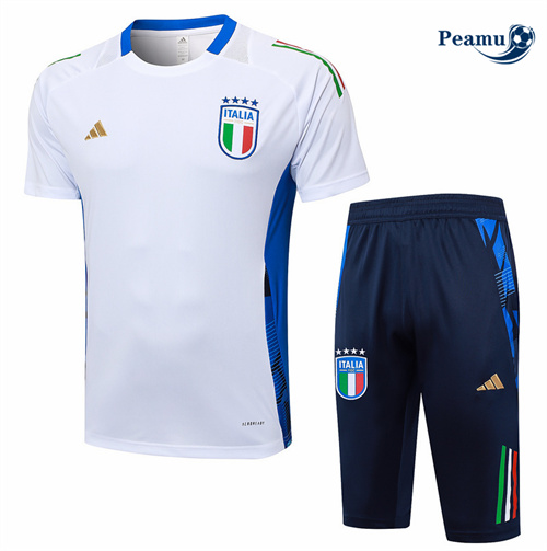 Vender Camisola Kit Equipamento Training Italia + Calções Branco 2024-2025