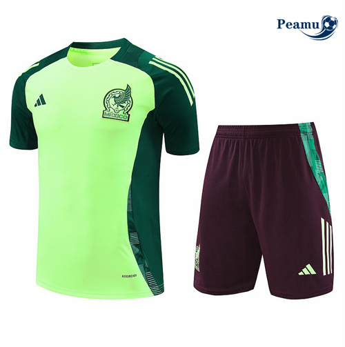 Novo Camisola Kit Equipamento Training Mexico + Calções verde 2024-2025