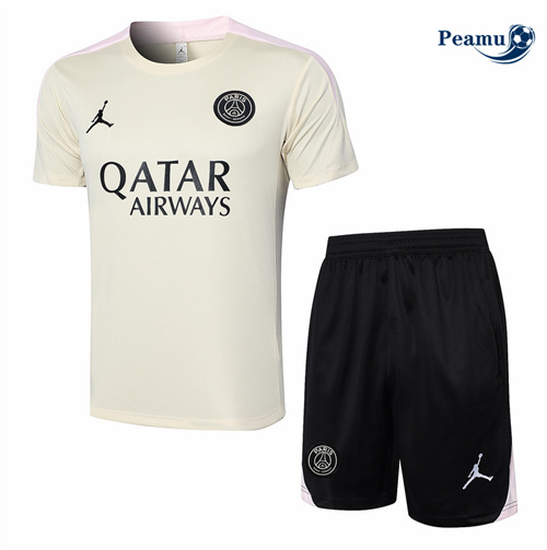 Novos Camisola Kit Equipamento Training PSG + Calções damasco 2024-2025