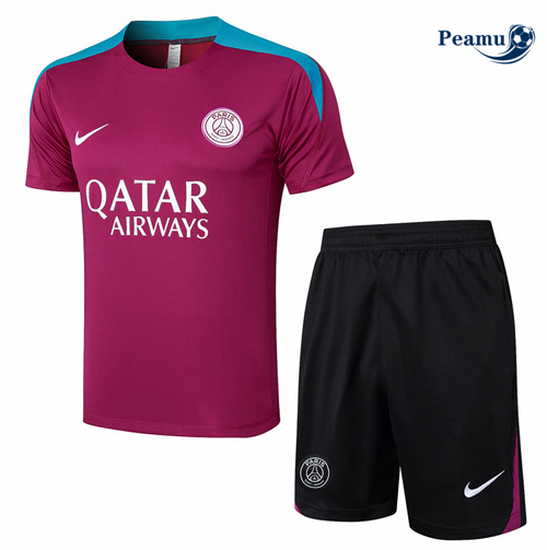 Criar Camisola Kit Equipamento Training PSG + Calções Rosa 2024-2025