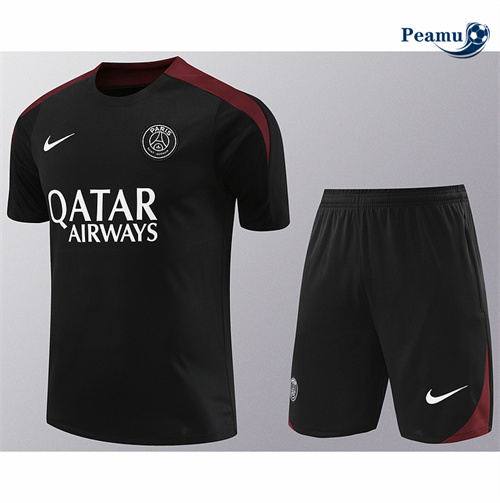 Loja Camisola Kit Equipamento Training PSG + Calções preto 2024-2025