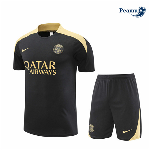 Nouveau Camisola Kit Equipamento Training PSG + Calções preto 2024-2025