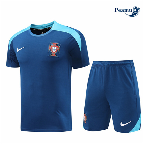 Criar Camisola Kit Equipamento Training Portugal + Calções azul 2024-2025