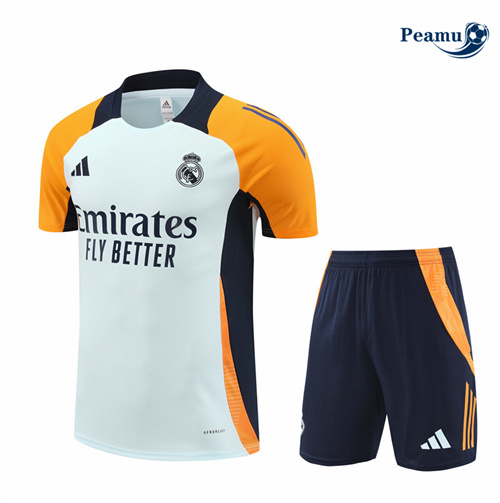 Vender Camisola Kit Equipamento Training Real Madrid + Calções Branco 2024-2025