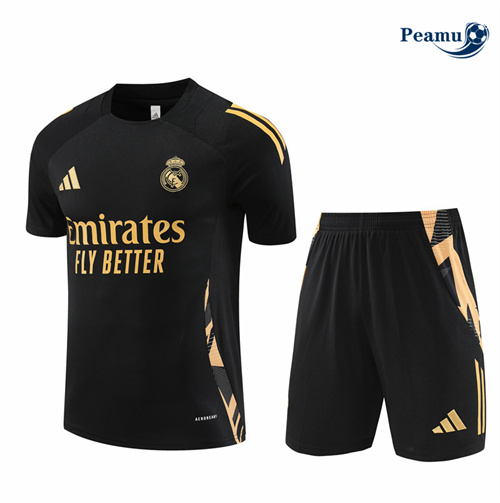 Criar Camisola Kit Equipamento Training Real Madrid + Calções preto 2024-2025