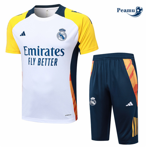 Oferta Camisola Kit Equipamento Training Real Madrid + Calções Branco 2024-2025