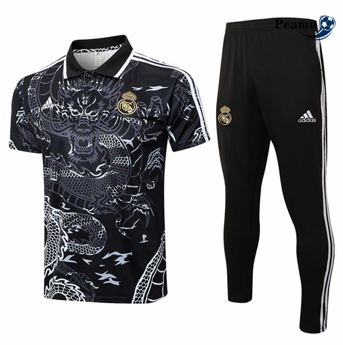 Vender Camisola Kit Equipamento Training Real Madrid polo + Pantalon preto 2024-2025