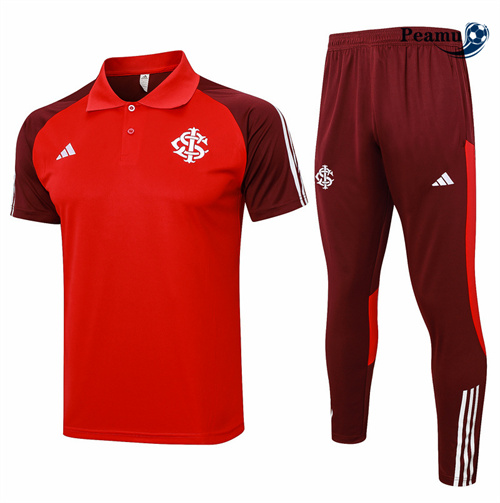 Comprar Camisola Kit Equipamento Training SC Internacional polo + Pantalon Vermelho 2024-2025