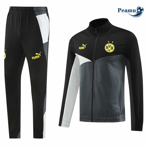 Novo Comprar Casaco de Fato de Treino Borussia Dortmund preto 2024-2025