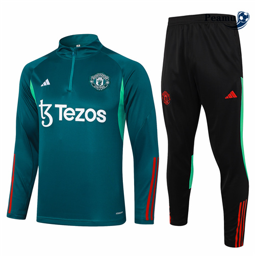 Vender Fato de Treino Manchester United Criancas verde escuro 2024-2025