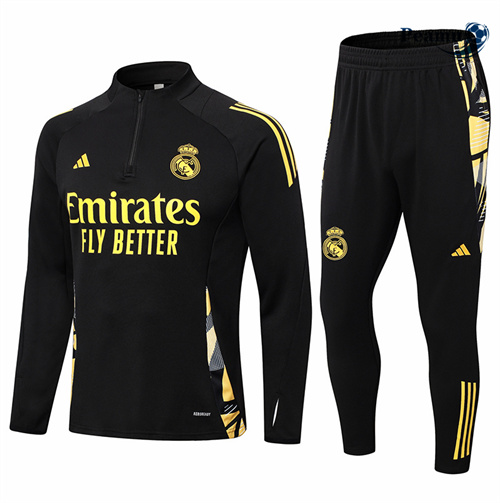 Novo Fato de Treino Real Madrid Criancas preto 2024-2025