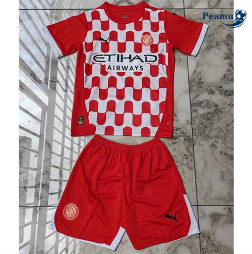 Novos Camisola Futebol Girona Crianças Principal Equipamento 2024-2025