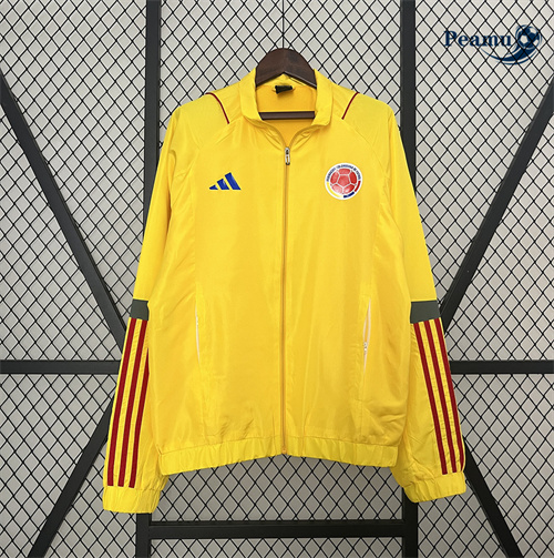 Nouveau Jaqueta Futebol Blusão Colombia Amarelo 2024-2025