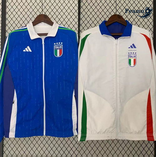 Oferta Jaqueta Futebol Blusão reversível Italia azul 2024-2025