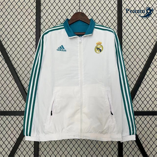 Loja Jaqueta Futebol Blusão reversível retro Real Madrid Branco 2017-18