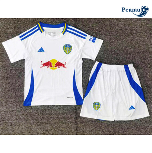 Criar Camisola Futebol Leeds United Crianças Principal Equipamento 2024-2025