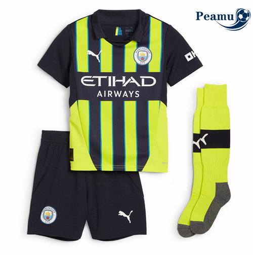 Loja Camisola Futebol Manchester City Crianças Alternativa Equipamento 2024-2025