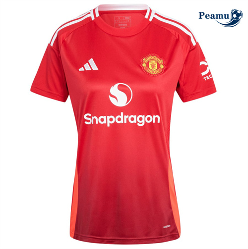 Criar Camisola Futebol Manchester United Mulher Principal Equipamento 2024-2025