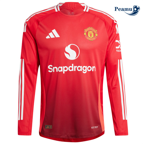 Oferta Camisola Futebol Manchester United Principal Equipamento Manga Comprida 2024-2025