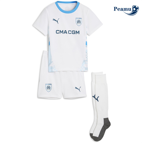 Criar Camisola Futebol Marsella Crianças Principal Equipamento 2024-2025