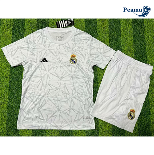 Nouveau Camisola Futebol Real Madrid Crianças Equipamento Edição eespecial Branco 2024-2025