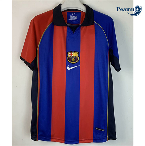 Novo Camisola Futebol Retrô Barcelona Principal Equipamento 2001-02