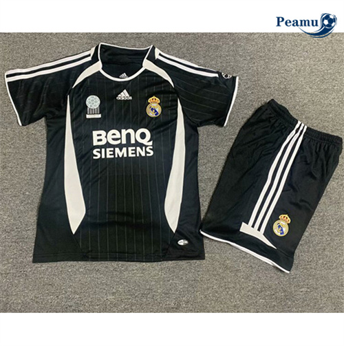 Loja Camisola Futebol Retrô Real Madrid Crianças Alternativa Equipamento 2006-07